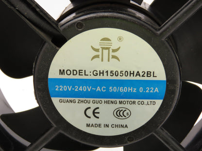 Guang Zhou Guo Heng Motor GH15050HA2BL Cabinet Cooling Axial Fan 240V Lot of 2
