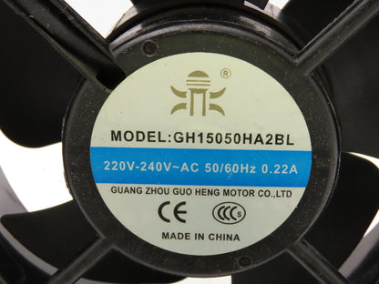 Guang Zhou Guo Heng Motor GH15050HA2BL Cabinet Cooling Axial Fan 240V Lot of 2