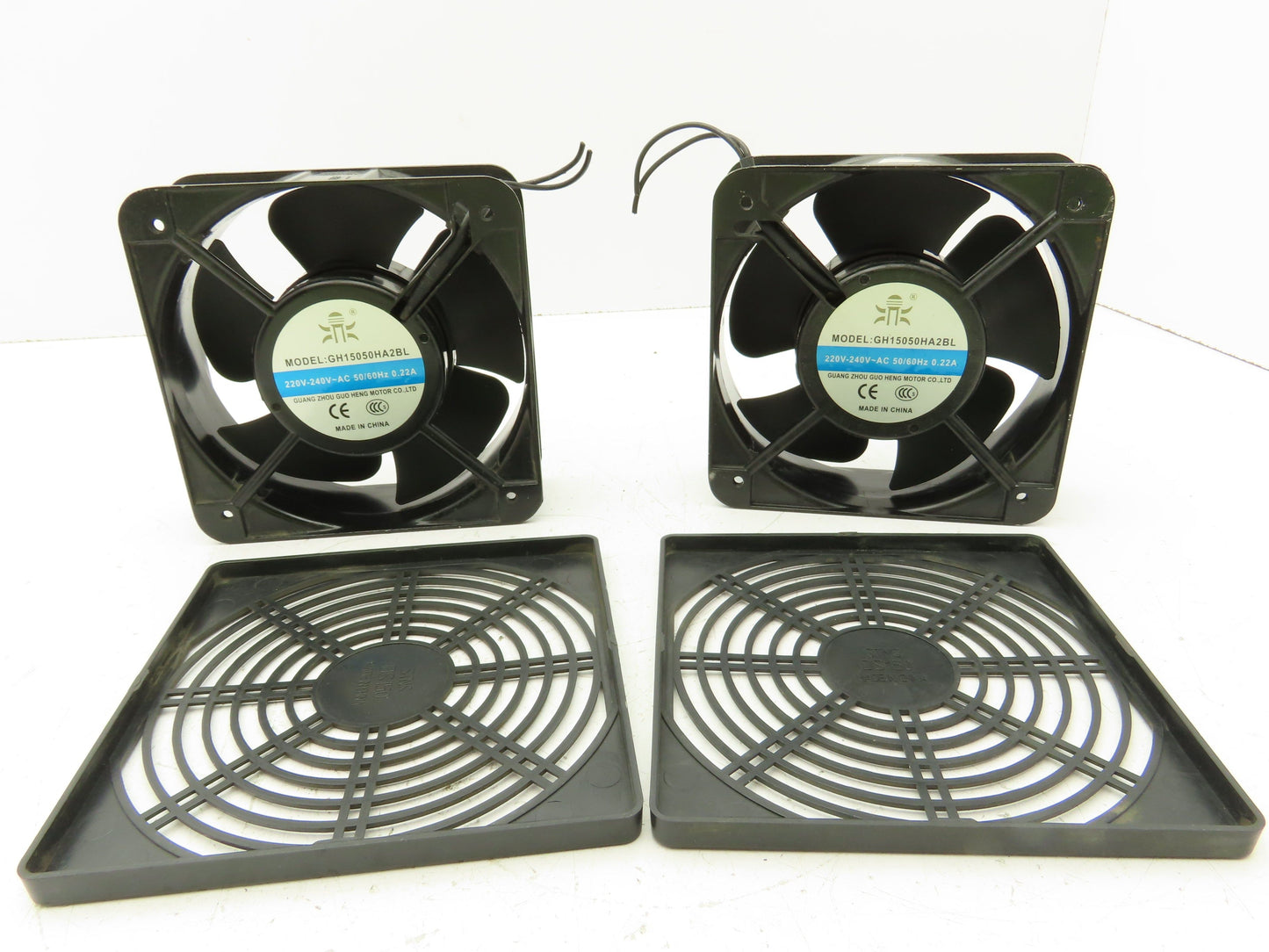 Guang Zhou Guo Heng Motor GH15050HA2BL Cabinet Cooling Axial Fan 240V Lot of 2