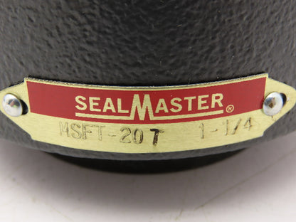 SealMaster MSFT-20T 2-Bolt Flange Mount Ball Bearing 1-1/4" Bore Cast Iron