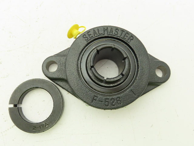 SealMaster MSFT-20T 2-Bolt Flange Mount Ball Bearing 1-1/4" Bore Cast Iron
