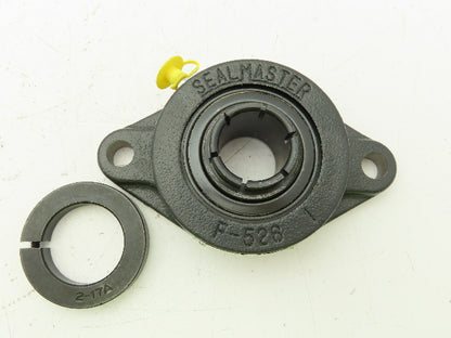 SealMaster MSFT-20T 2-Bolt Flange Mount Ball Bearing 1-1/4" Bore Cast Iron