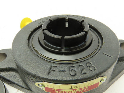 SealMaster MSFT-20T 2-Bolt Flange Mount Ball Bearing 1-1/4" Bore Cast Iron