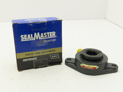 SealMaster MSFT-20T 2-Bolt Flange Mount Ball Bearing 1-1/4" Bore Cast Iron