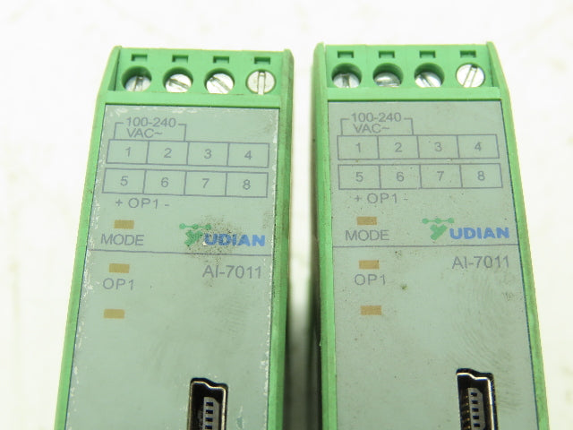 Yudian AI-7011 Dual Temperature Transmitter/Signal Isolator Lot of 2