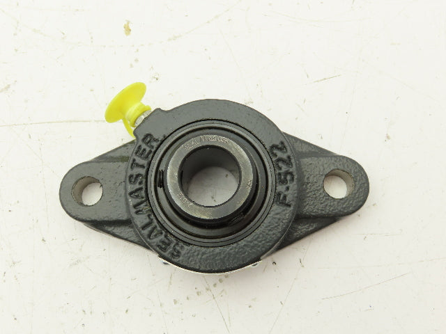 SealMaster SFT-12 2-Bolt Flange Mount Ball Bearing 3/4" Bore Cast Iron