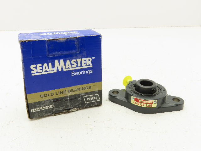 SealMaster SFT-12 2-Bolt Flange Mount Ball Bearing 3/4" Bore Cast Iron