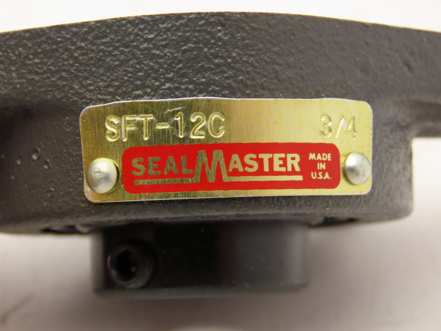 SealMaster SFT-12C 2 Bolt Flange Mount Ball Bearing Unit 3/4"Bore Cast Iron