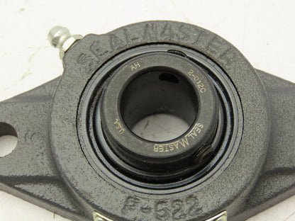 SealMaster SFT-12C 2 Bolt Flange Mount Ball Bearing Unit 3/4"Bore Cast Iron