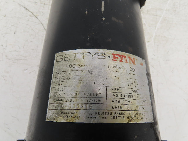 Fanuc A06B-0602-B025 Model 20 DC Servo Motor 128V 33A 1500 RPM 6V Tachogenerator