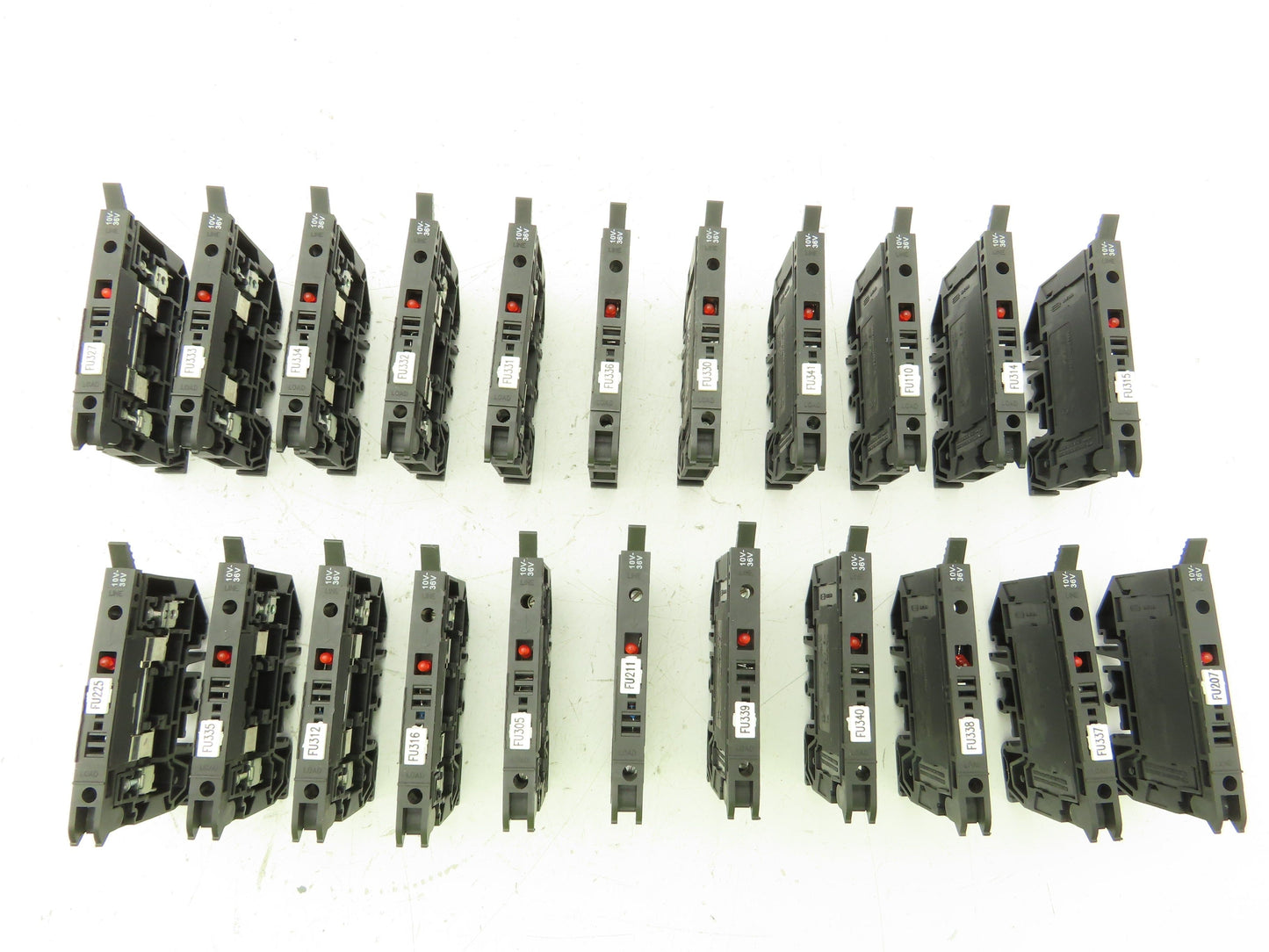 Weidmuller WSI 4/2 Terminal Block Fuse Holder 500V Red LED Indicator Lot of 22