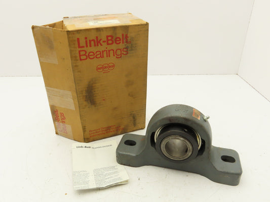 Link-Belt PU327 Pillow Block Ball Bearing Unit 1-11/16" Bore Two Bolt Base