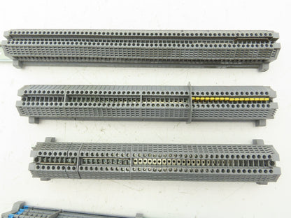 Morsettitalia MI EURO 4 Terminal Blocks Din Rail Block 600V 30A Lot of 199