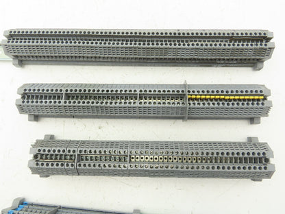 Morsettitalia MI EURO 4 Terminal Blocks Din Rail Block 600V 30A Lot of 199