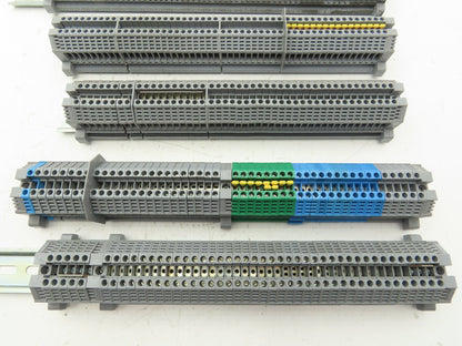 Morsettitalia MI EURO 4 Terminal Blocks Din Rail Block 600V 30A Lot of 199