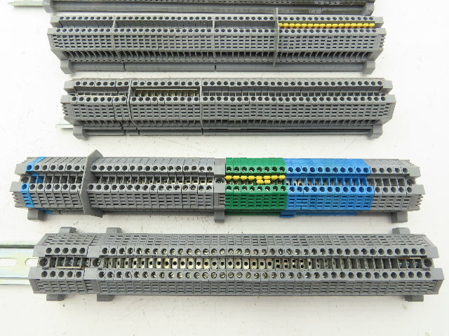 Morsettitalia MI EURO 4 Terminal Blocks Din Rail Block 600V 30A Lot of 199