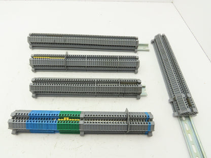 Morsettitalia MI EURO 4 Terminal Blocks Din Rail Block 600V 30A Lot of 199