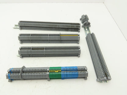 Morsettitalia MI EURO 4 Terminal Blocks Din Rail Block 600V 30A Lot of 199