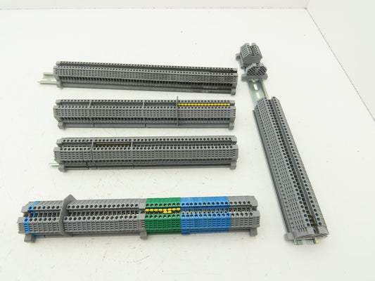 Morsettitalia MI EURO 4 Terminal Blocks Din Rail Block 600V 30A Lot of 199