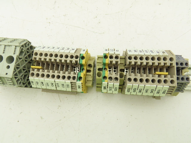 Weidmuller WDU-4 Terminal Block Din Rail 800V 4mm Lot of 146