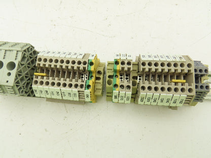 Weidmuller WDU-4 Terminal Block Din Rail 800V 4mm Lot of 146