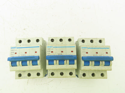 Chint NB1-63 D16 Circuit Breaker 5000A 480V 3 Pole Lot of 3