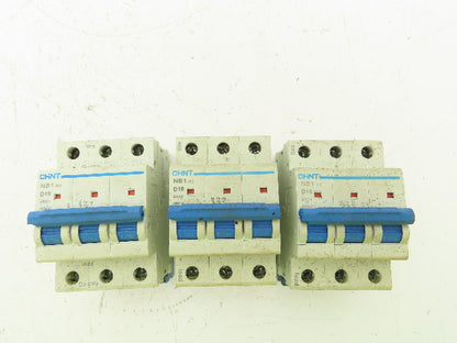 Chint NB1-63 D16 Circuit Breaker 5000A 480V 3 Pole Lot of 3