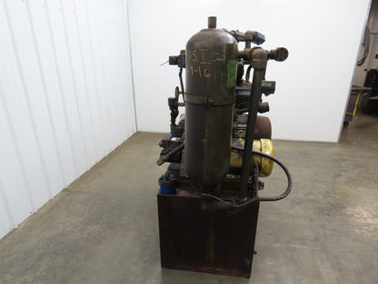Dual Hydraulic Pump 60 Gallon Power Unit 2500 PSI 13GPM 10GPM Bladder Tank 460V