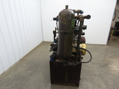 Dual Hydraulic Pump 60 Gallon Power Unit 2500 PSI 13GPM 10GPM Bladder Tank 460V