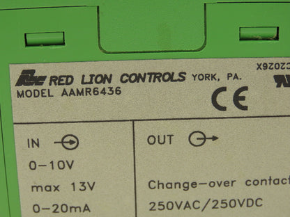 Red Lion Controls AAMR6436 Dual Setpoint Analog Alarm Module 250VDC/AC