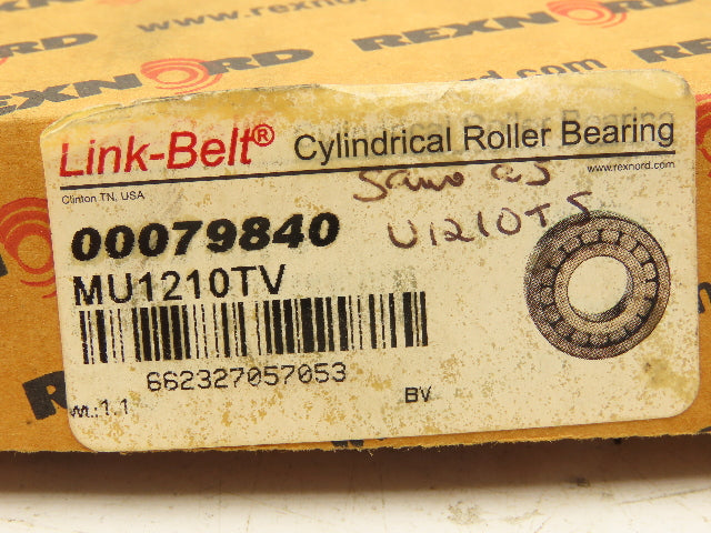 Link-Belt MU1210TV Cylindrical Roller Bearing 50mm ID 90mm OD 20mm Width