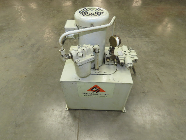 Tec-Hackett PFG-40-10A3 Hydraulic Power Unit 15 Gal 3.5 GPM Pump 3Hp 460V 3PH