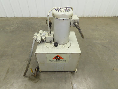Tec-Hackett PFG-40-10A3 Hydraulic Power Unit 15 Gal 3.5 GPM Pump 3Hp 460V 3PH