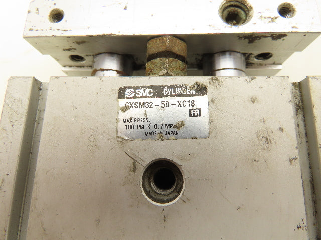 SMC CXSM32-50 Dual Rod Guided Cylinder Actuator 32mm Bore 50mm Stroke Lot of 3