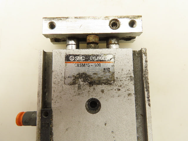 SMC CXSM15-100 Dual Rod Guided Cylinder Actuator 15mm Bore 100mm Stroke Lot of 2