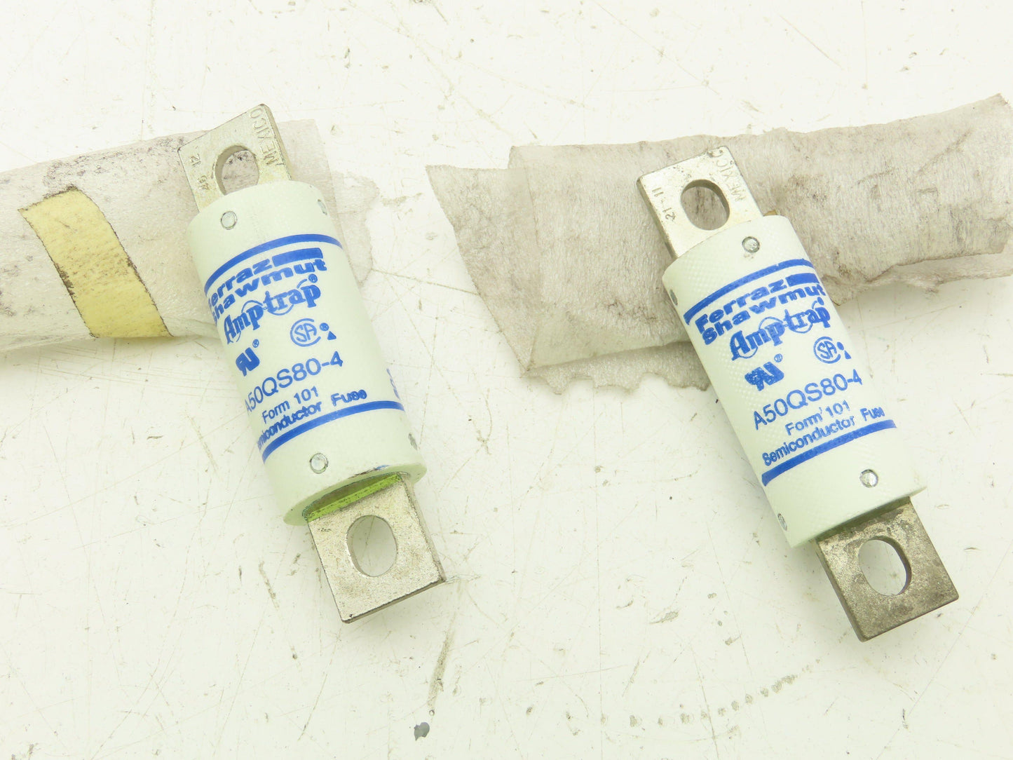 Ferraz Shawmut A50QS80-4 Amp-Trap Semiconductor 80A 500V Fuse Lot of 2