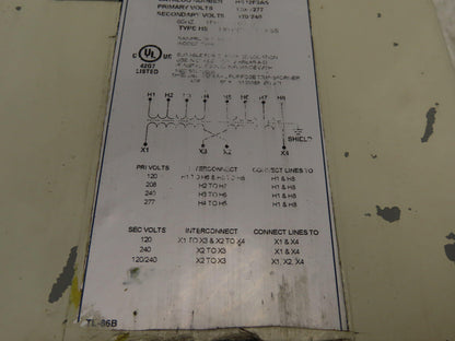 EGS HS12F3AS Hevi-Duty Industrial Control Transformer 120-277V 1PH 3KVA