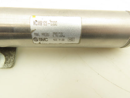SMC NCMB125-0300 Spring Return Pneumatic Cylinder 3" Stroke 1-1/4" Bore Lot of 2