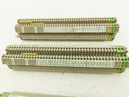 Weidmuller WDU-4 Terminal Block Din Rail 800V 4mm Lot of 120