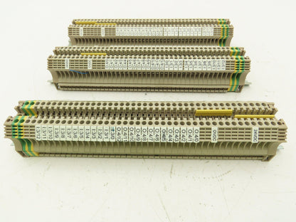 Weidmuller WDU-4 Terminal Block Din Rail 800V 4mm Lot of 120