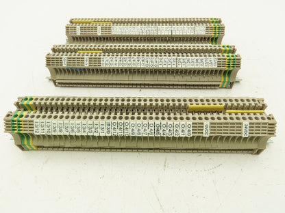 Weidmuller WDU-4 Terminal Block Din Rail 800V 4mm Lot of 120