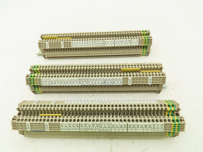 Weidmuller WDU-4 Terminal Block Din Rail 800V 4mm Lot of 120