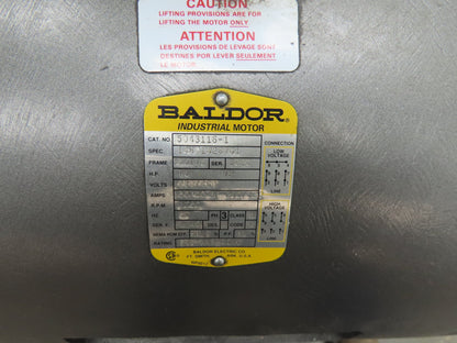 Baldor 14H01W289G1 Industrial AC Motor 75Hp 1760 RPM 230/460V 3PH 365TYZ Frame DP
