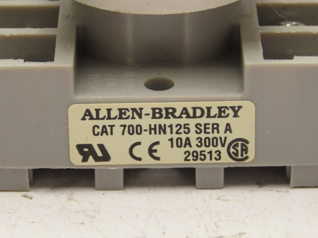 Allen Bradley 700-HN125 Timer Delay Relay Socket Base 0-100 Seconds Lot of 5