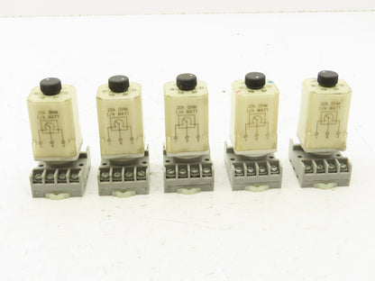 Allen Bradley 700-HN125 Timer Delay Relay Socket Base 0-100 Seconds Lot of 5