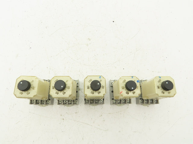 Allen Bradley 700-HN125 Timer Delay Relay Socket Base 0-100 Seconds Lot of 5