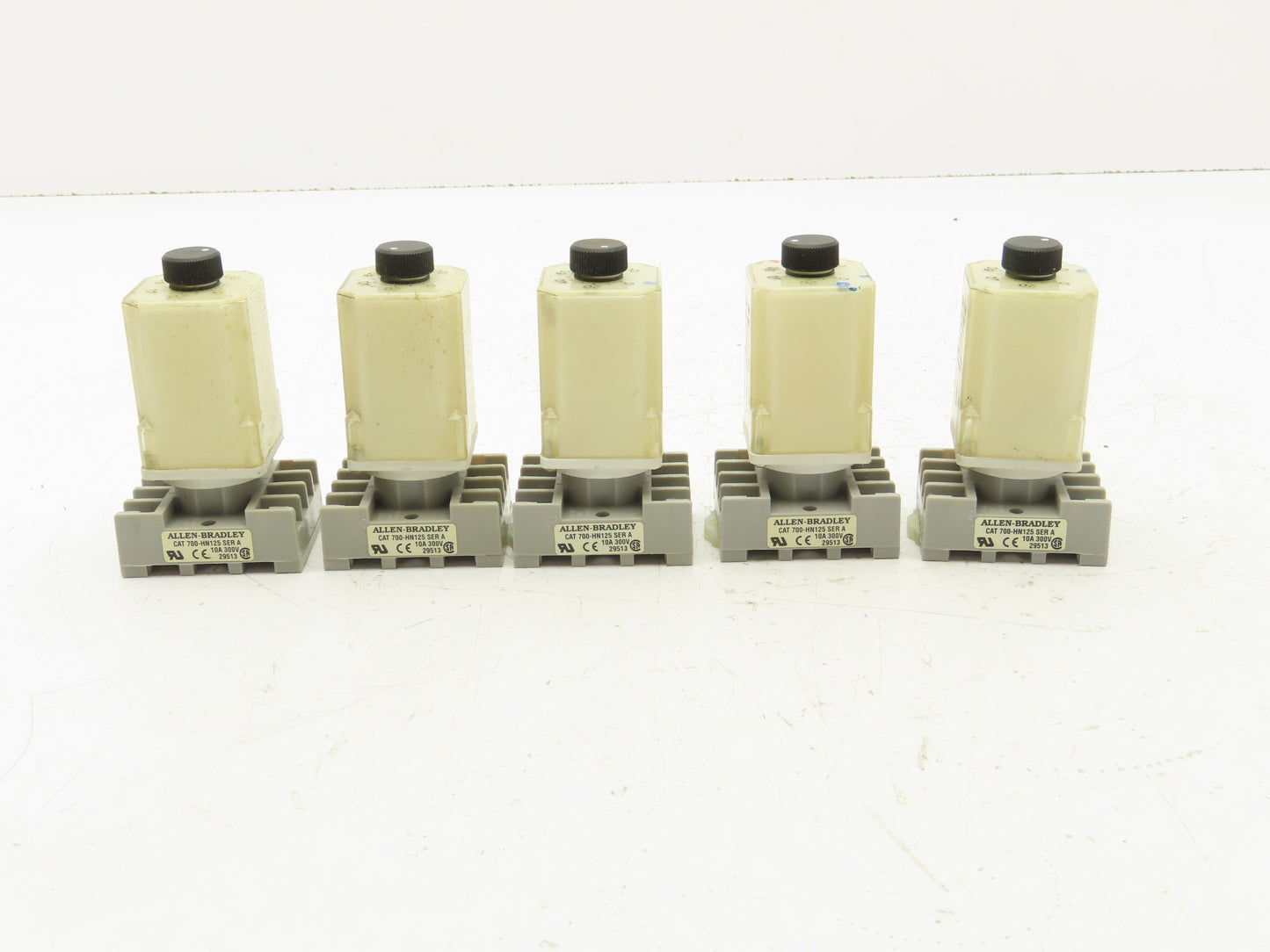 Allen Bradley 700-HN125 Timer Delay Relay Socket Base 0-100 Seconds Lot of 5