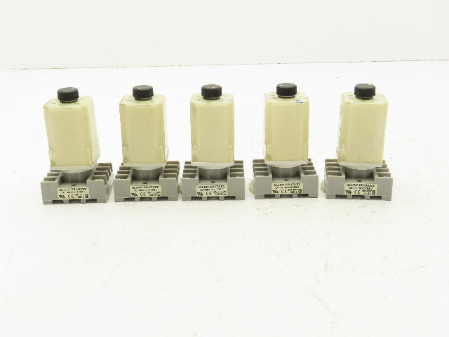 Allen Bradley 700-HN125 Timer Delay Relay Socket Base 0-100 Seconds Lot of 5