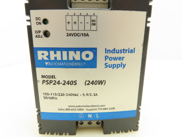 Rhino PSP24-240S Switching Mode Power Supply 24VDC 10A (240W)