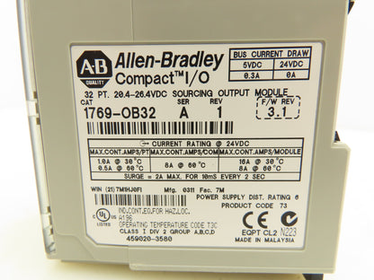 Allen Bradley 1769-OB32 Compact I/O Sourcing Output Module 32 Point